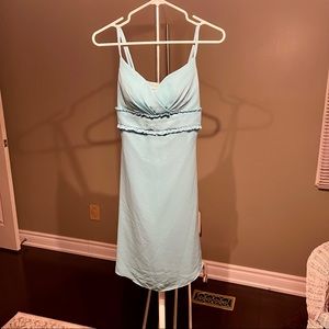 Turquoise semi-formal dress